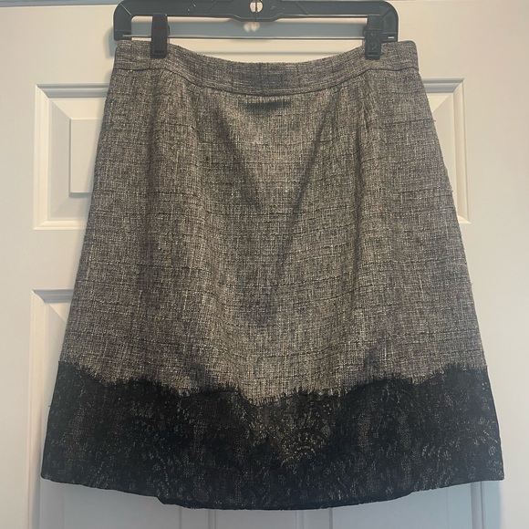 Classiques Entier Nordstrom Gray Tweed Skirt Size 8 - Picture 3 of 7